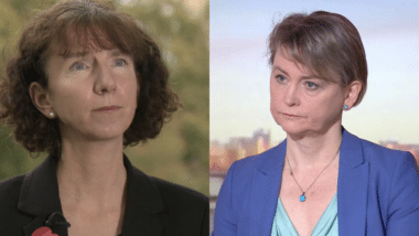 Anneliese Dodds and Yvette Cooper