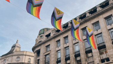 London, LGBT bunting