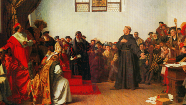 Lurther at the Diet of Worms painting