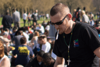Police again ignore flagrant cannabis use at Hyde Park rally