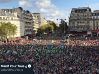 Tens of thousands march in Paris for children’s right to a father